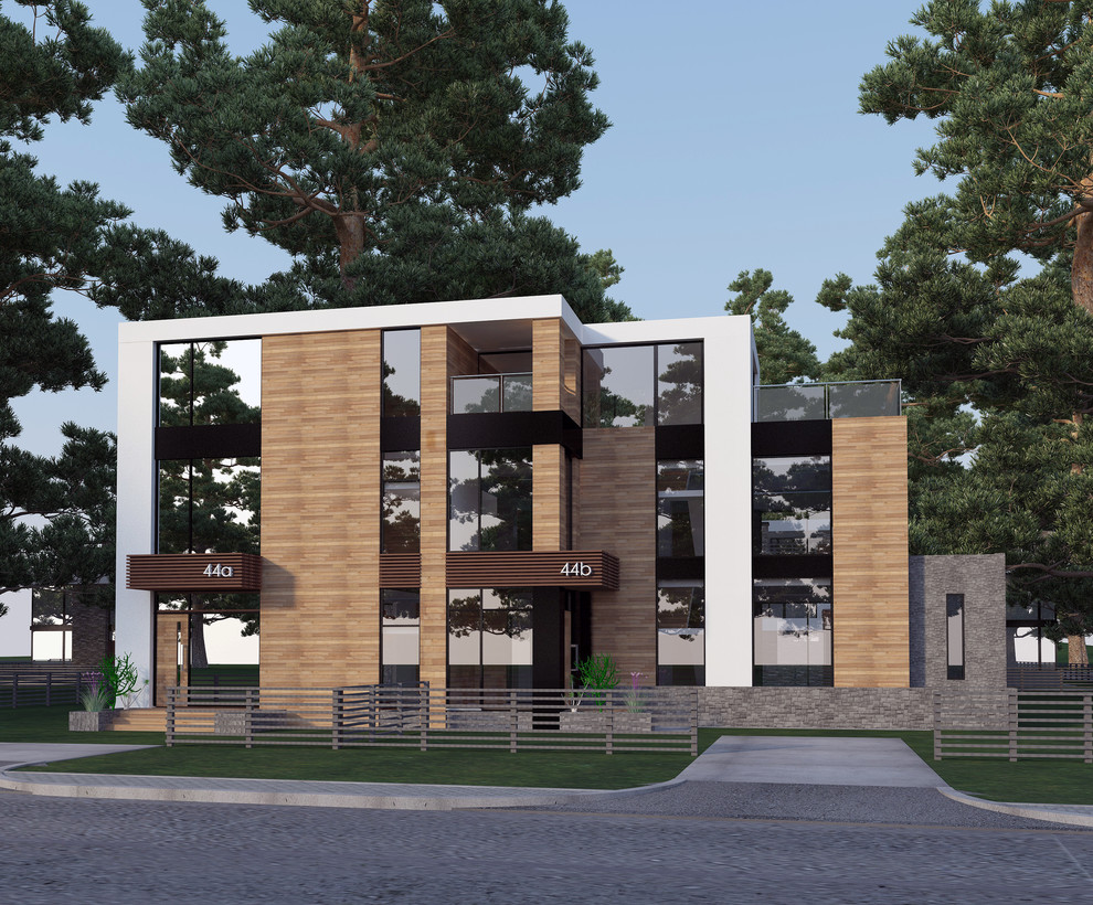 Обложка проекта: Двухквартирный жилой дом в пос. Новая Европа