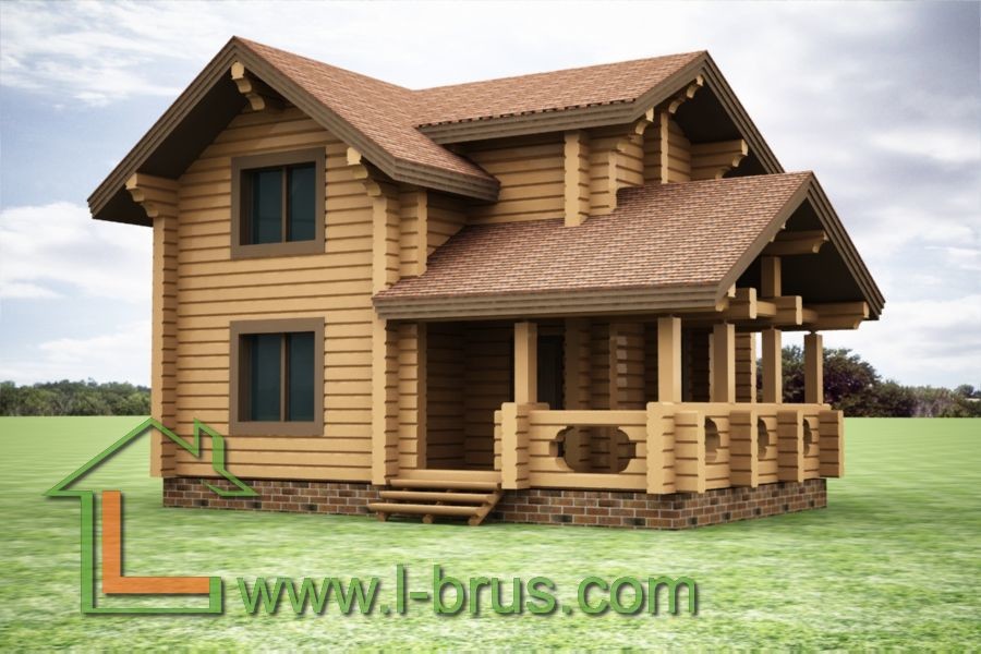 Проекты домов из профилированного бруса