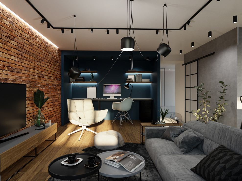 2-х комнатная квартира в современном стеле с элементами LOFT