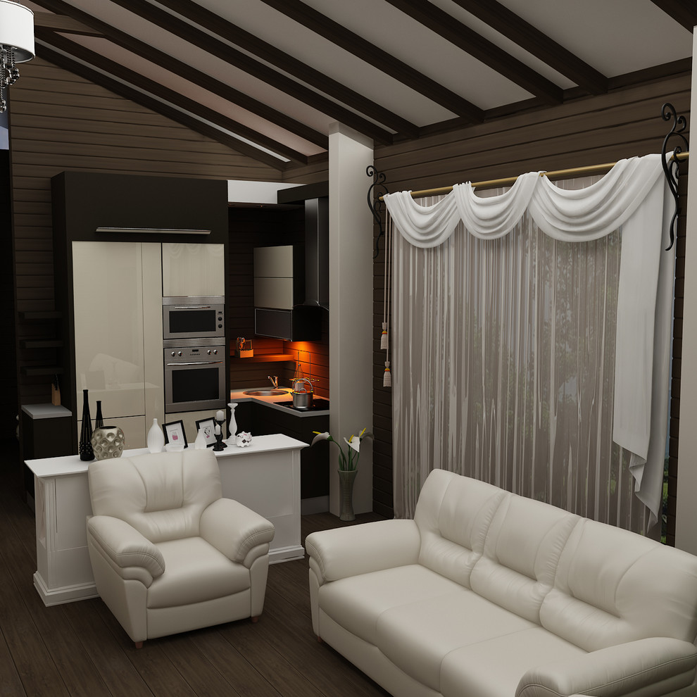 Обложка проекта: Интерьер деревянного дома