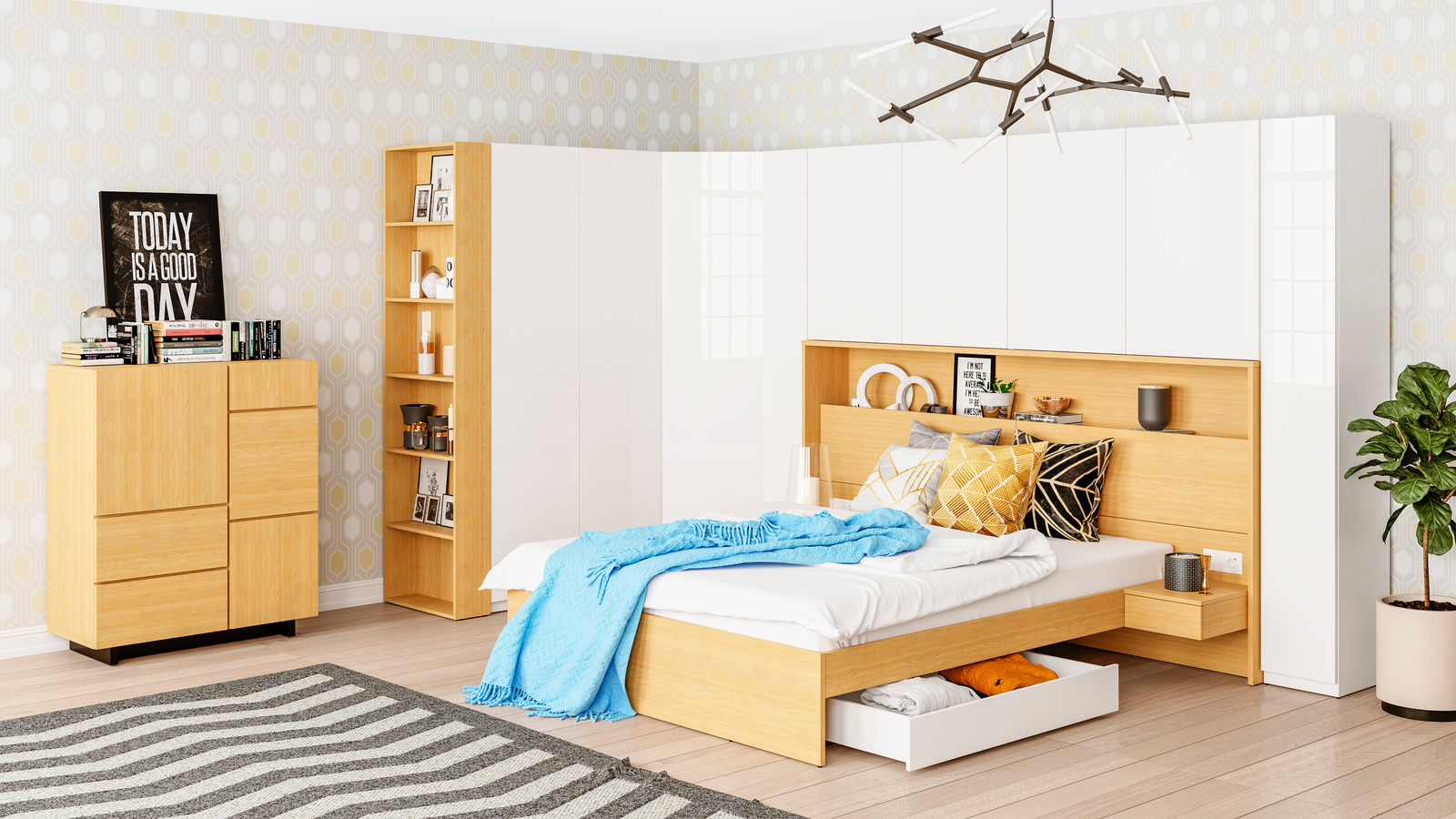 Визуализация спальня INTRA ОГОГО Обстановочка