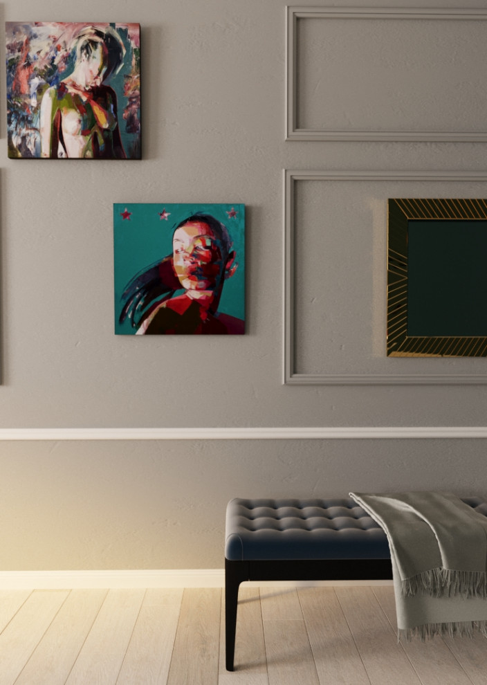 Гостиная с биокамином