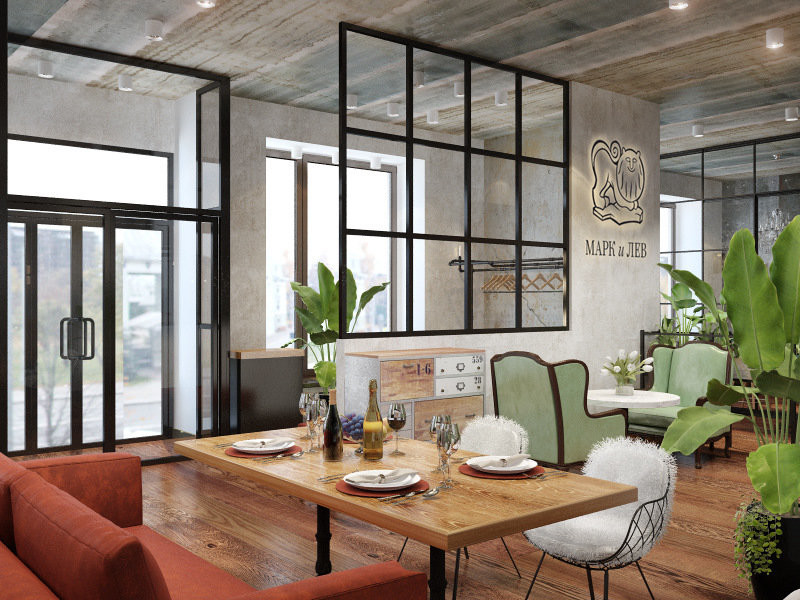3D-концепт, ресторан "Марк и Лев"