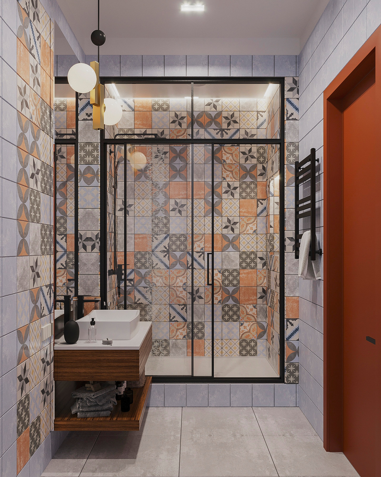 Оранжевое настроение. Квартира с панорамным видом 70 кв.м. в ЖК Дыхание