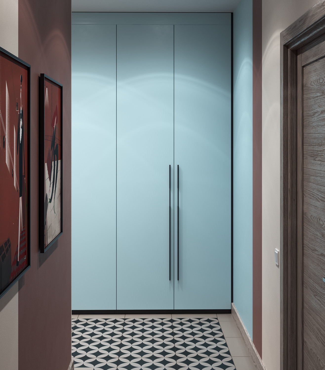 визуализация трехкомнатной квартиры ЖК Варшавская Life