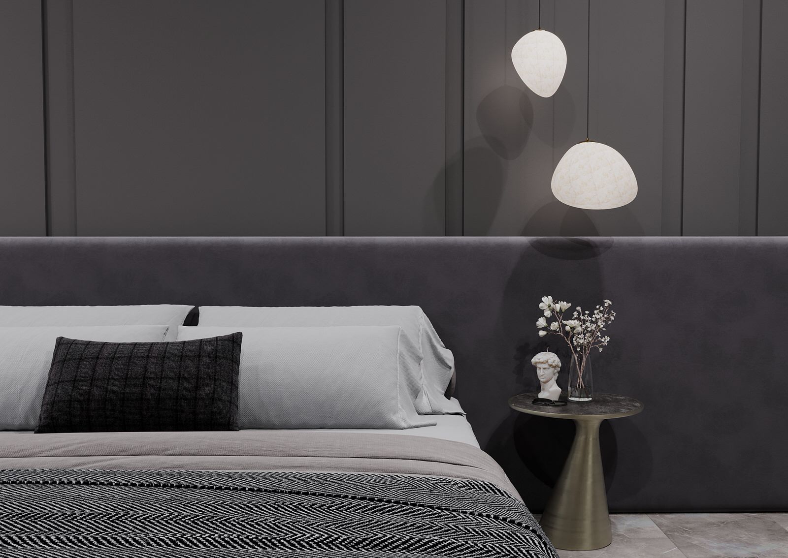 Спальня для молодой девушки ЖК "Лесопарковый", г.Челябинск