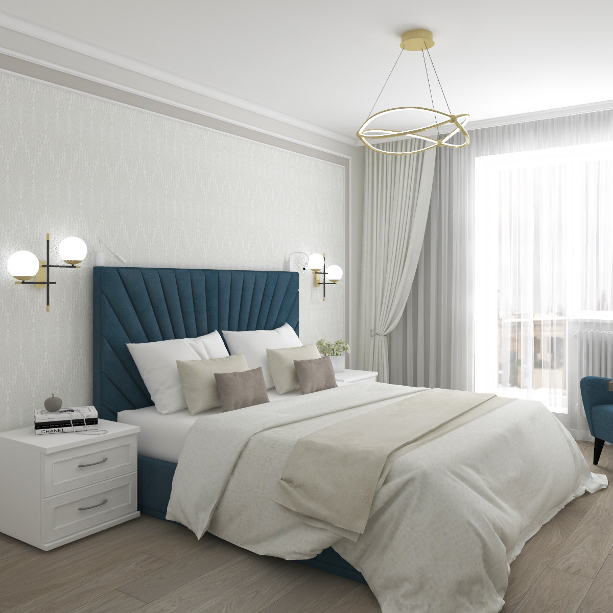 Дизайн квартиры "Золотая линия"