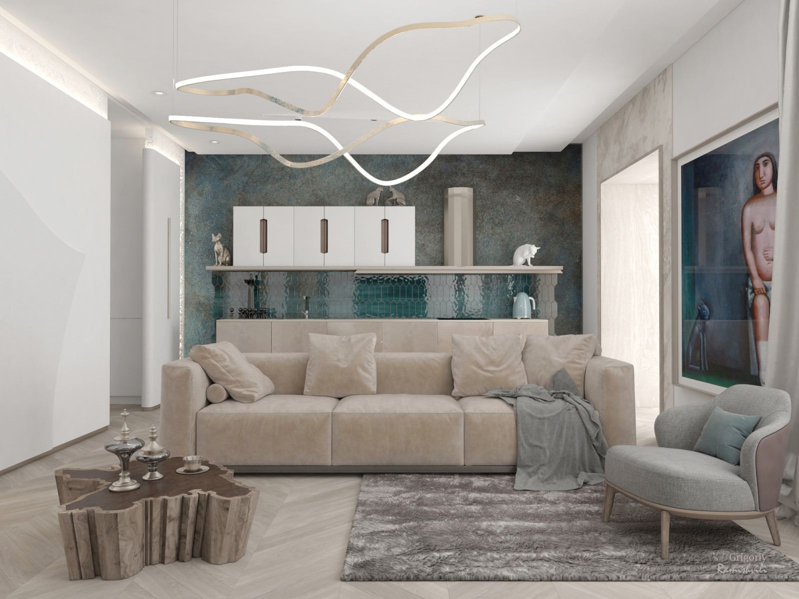 Зелёный вольфрамовый кот