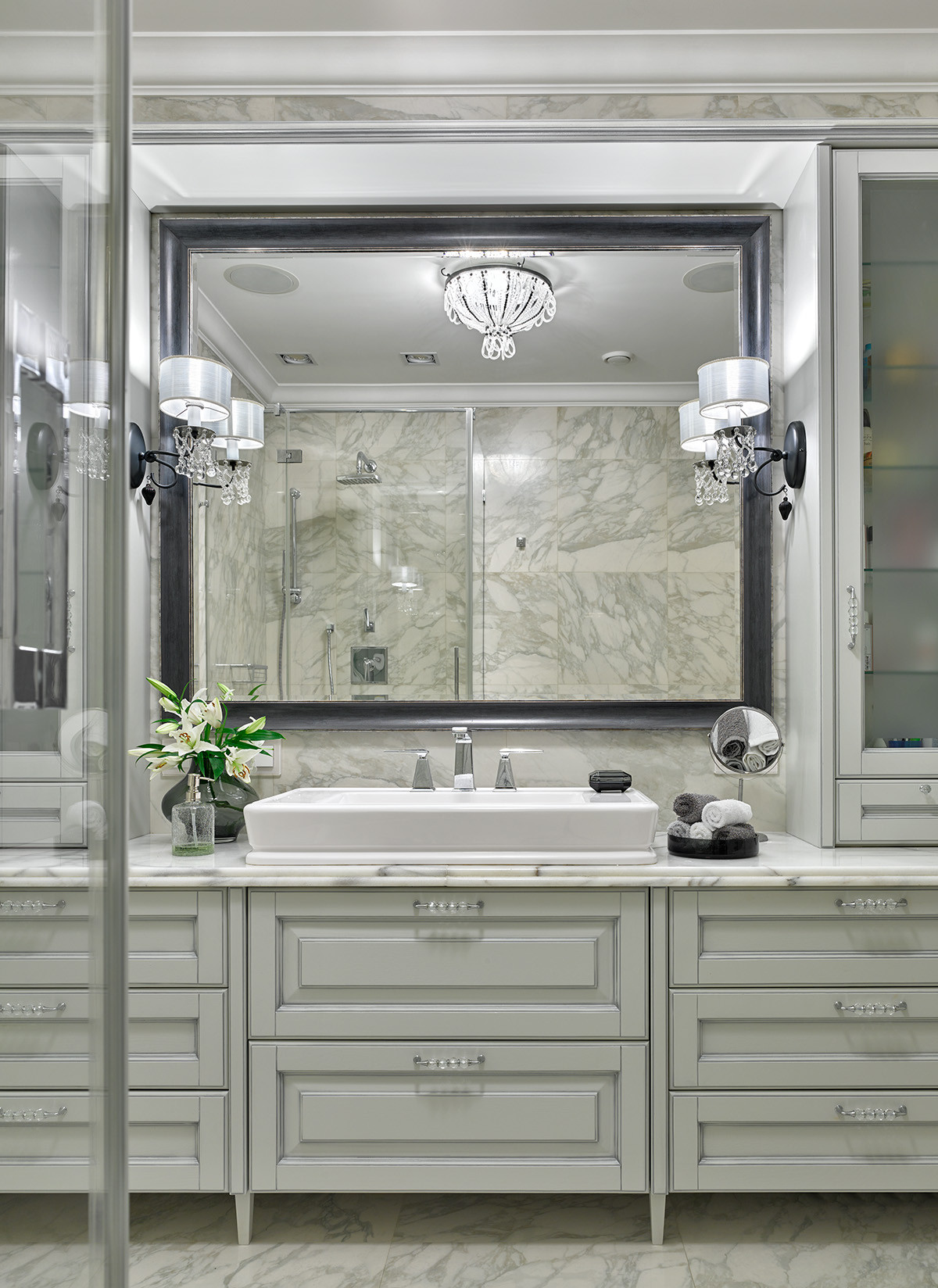 Houzz тур: Традиционный московский интерьер на 37-м этаже новостройки