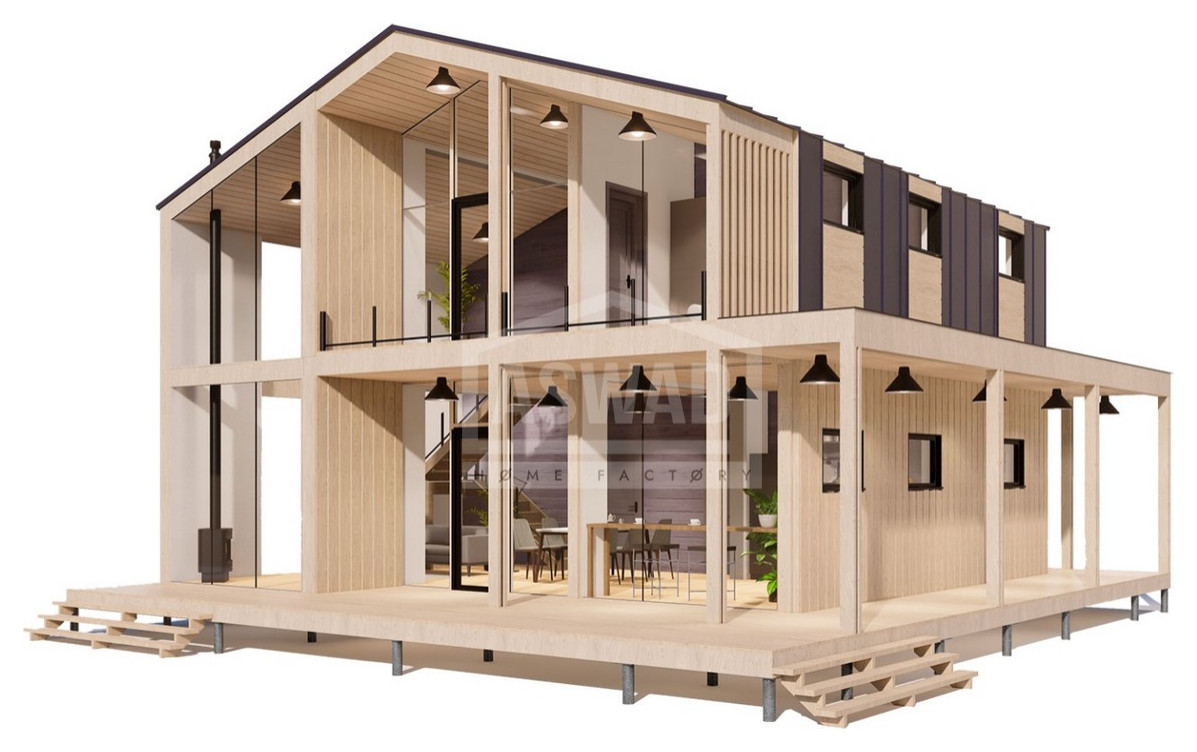 Обложка проекта: Модульный дом "Model Six"