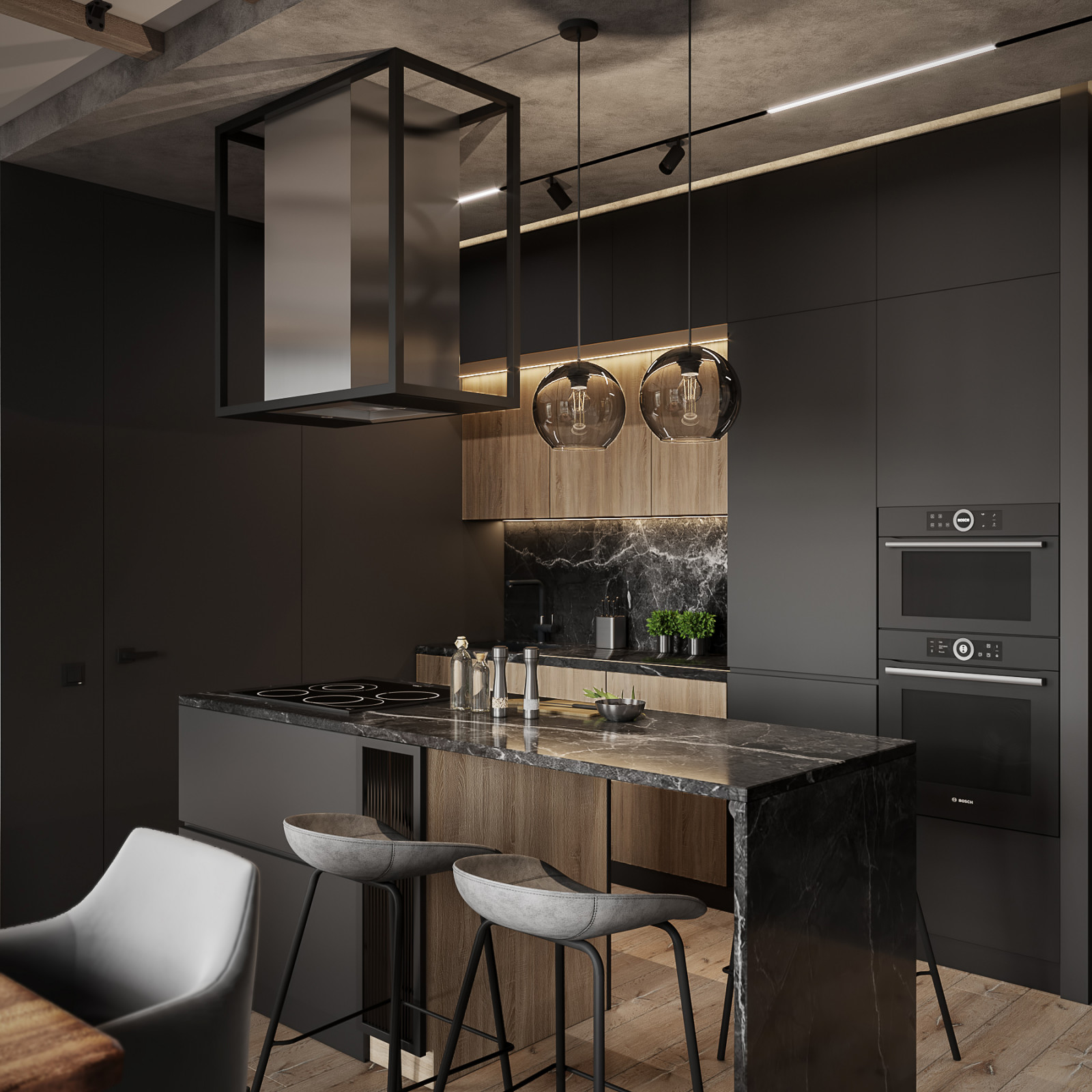 Квартира - студия в стиле Лофт