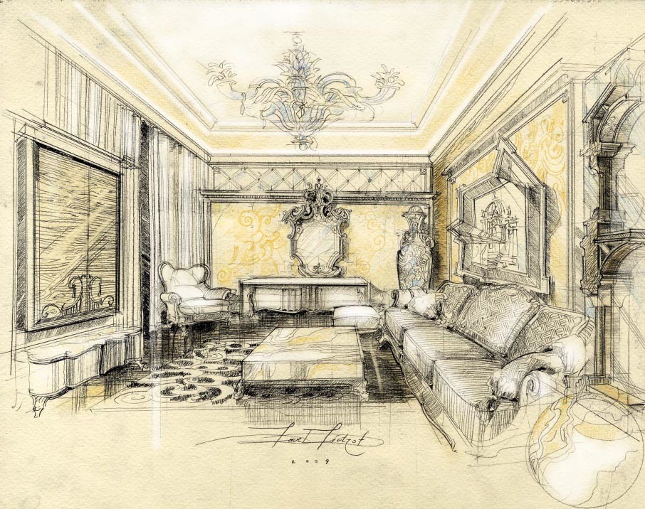 Эскизы - дизайн интерьера