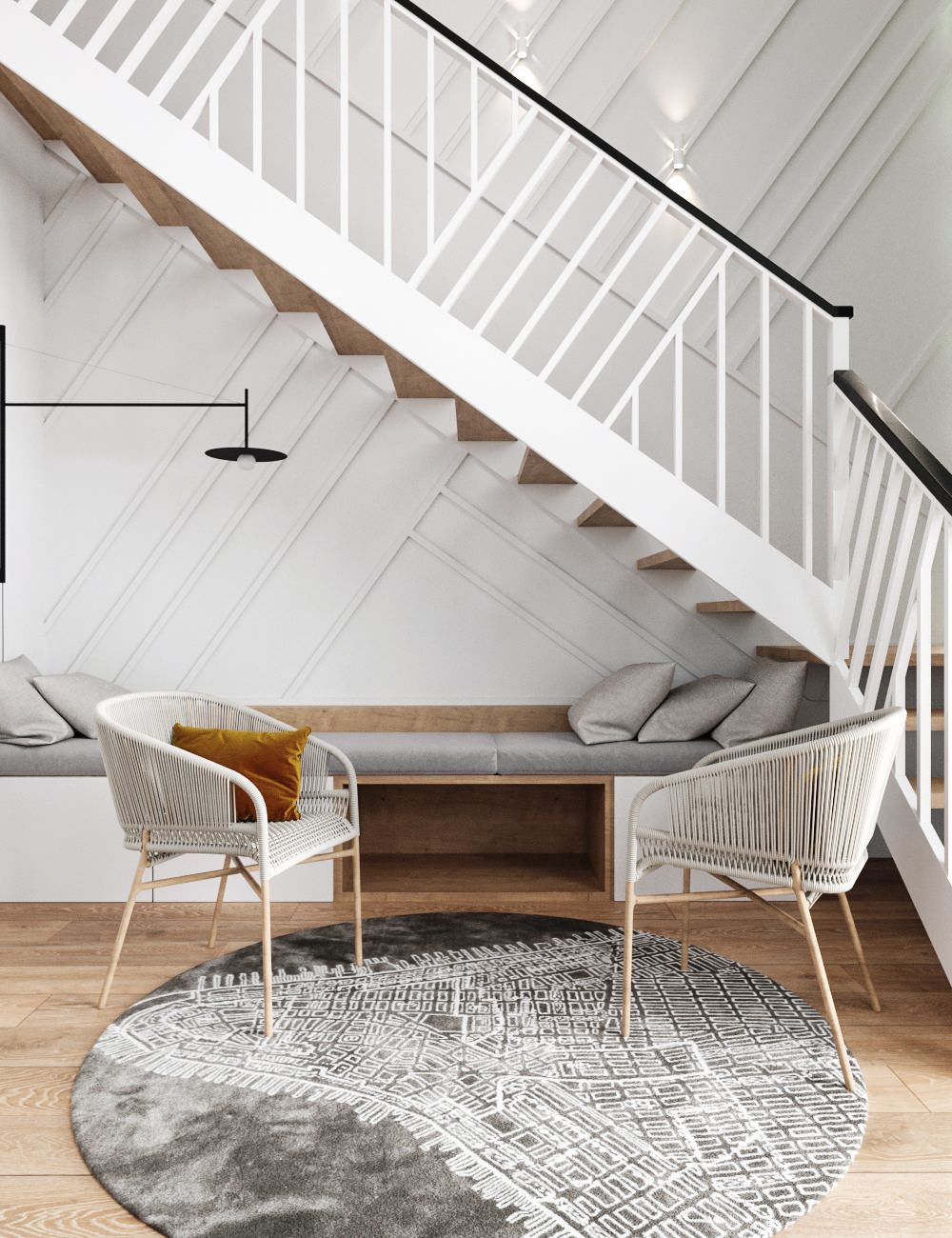 Дача Лаки Парк, гостиная