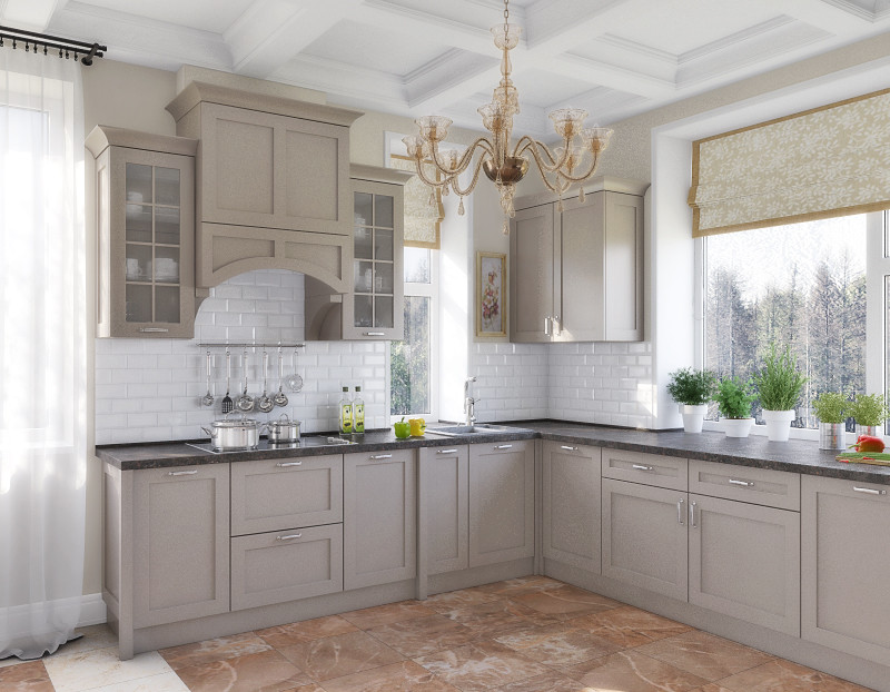 Неоклассика с видом на сосновый лес