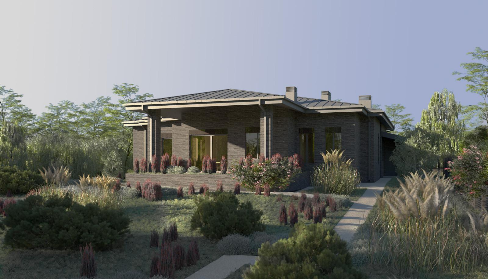 Дом с видом на рощу