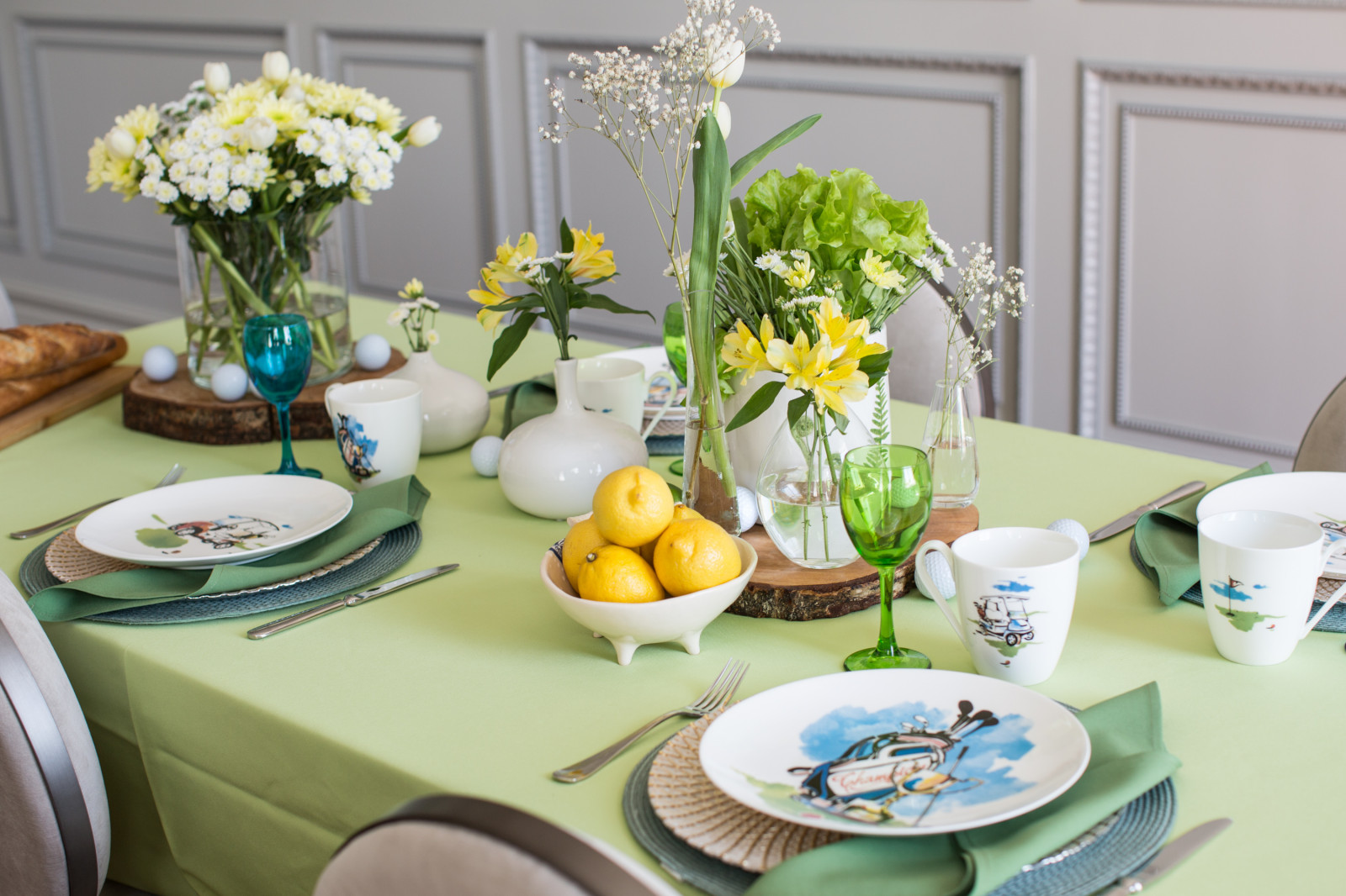 Обложка проекта: Сервировка стола в стиле "Голф"