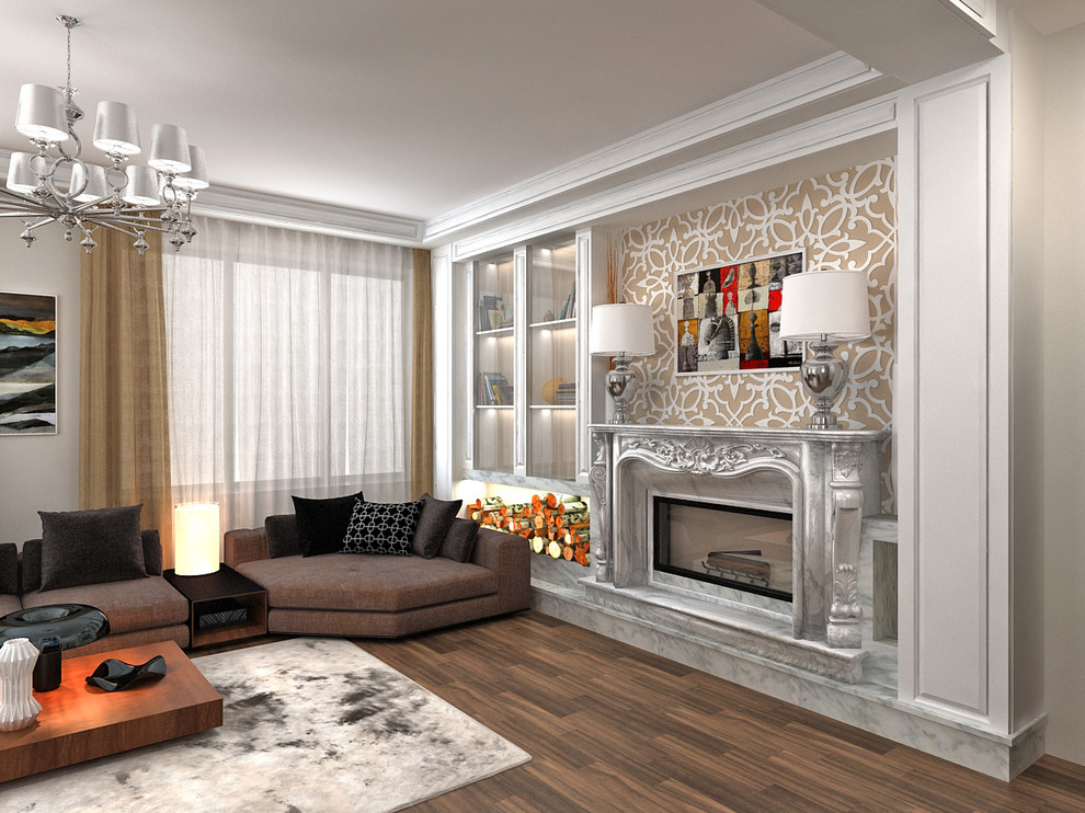 Гостиная в коттедже