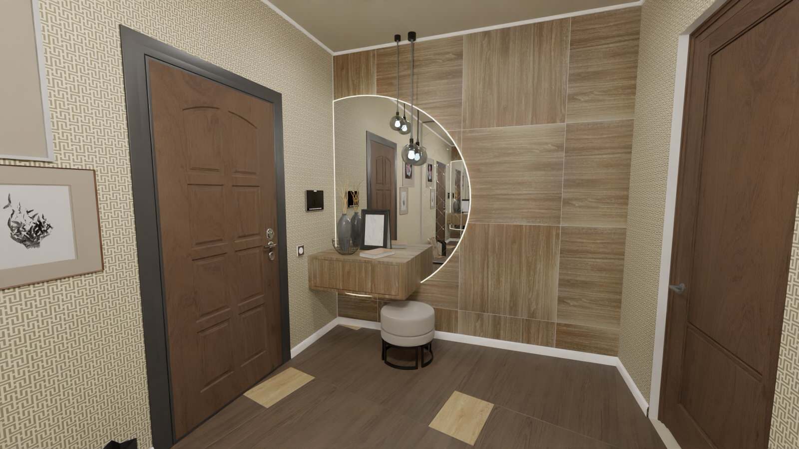 Дизайн проект прихожей-коридора