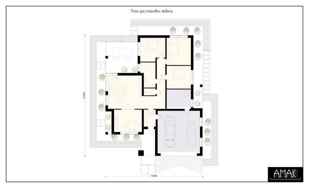 Обложка проекта: Коттедж в стиле постмодернизма