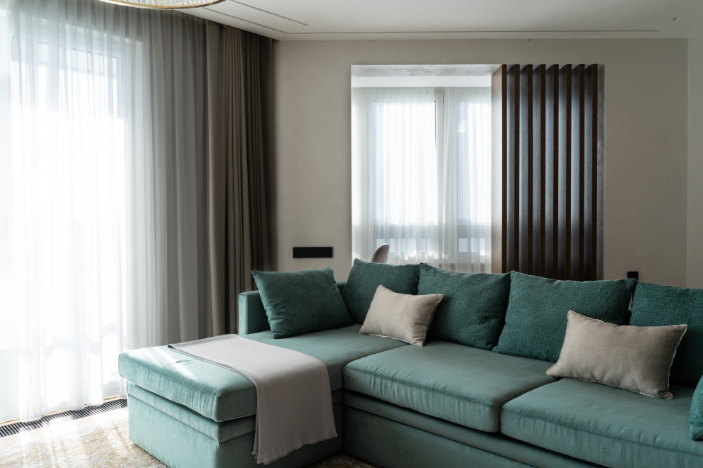 Квартира 100 м2 ЖК "Скай Форт 2". Современный стиль