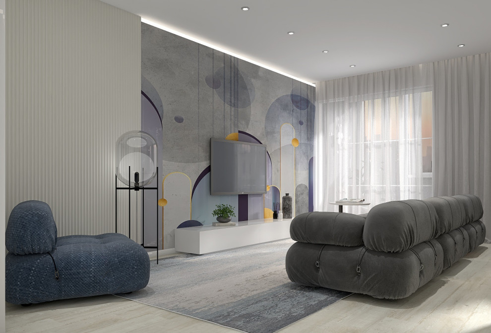 Обложка проекта: Трехкомнатная квартира в современном стиле