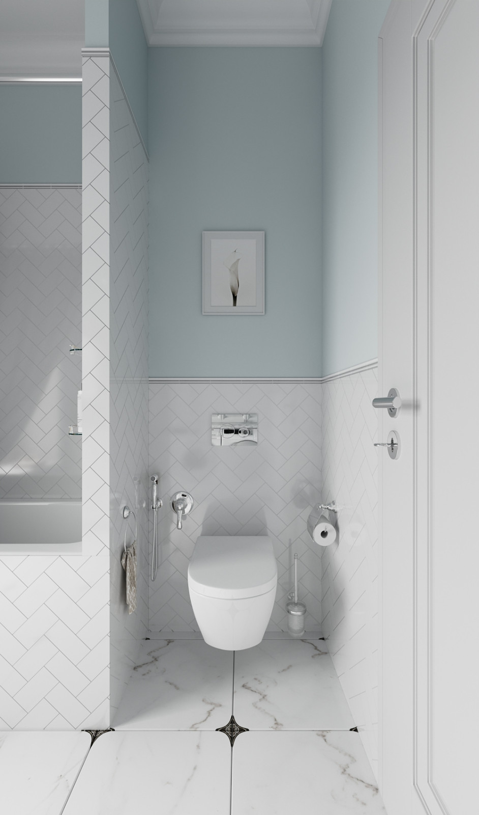 Санузел в загородном доме