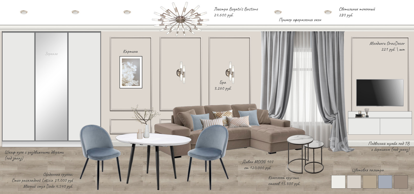 Квартира на бульваре Яна Райниса.