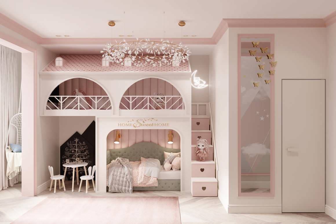 Роскошная современная классика для семьи с детьми в ЖК Русский Дом - 144 метра