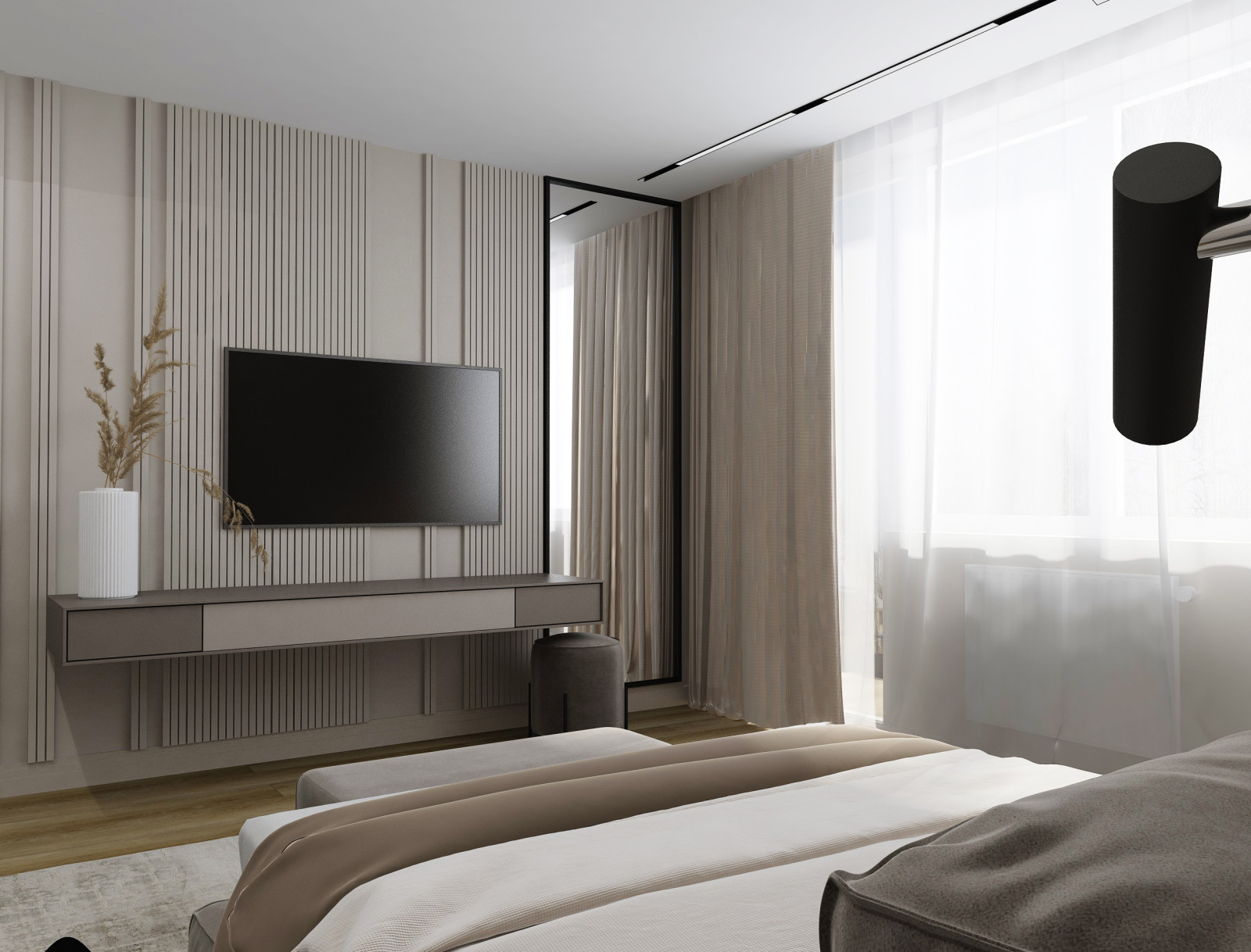 Дизайн-проект  спальни 17 кв.м