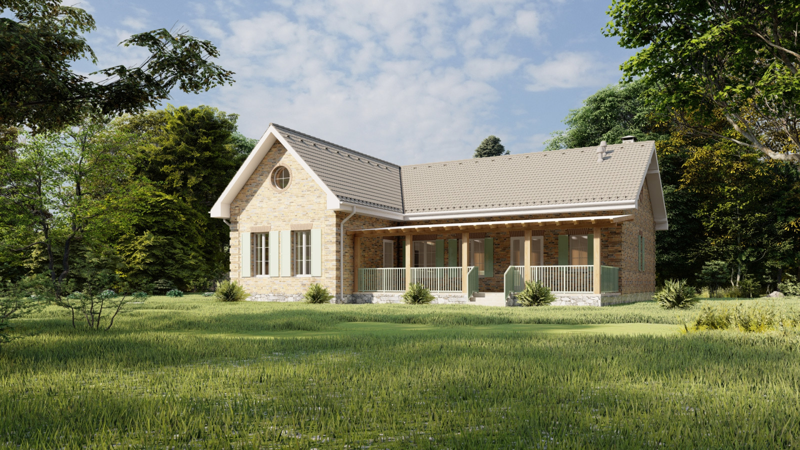 Дом для семьи с тремя детьми в Подмосковье