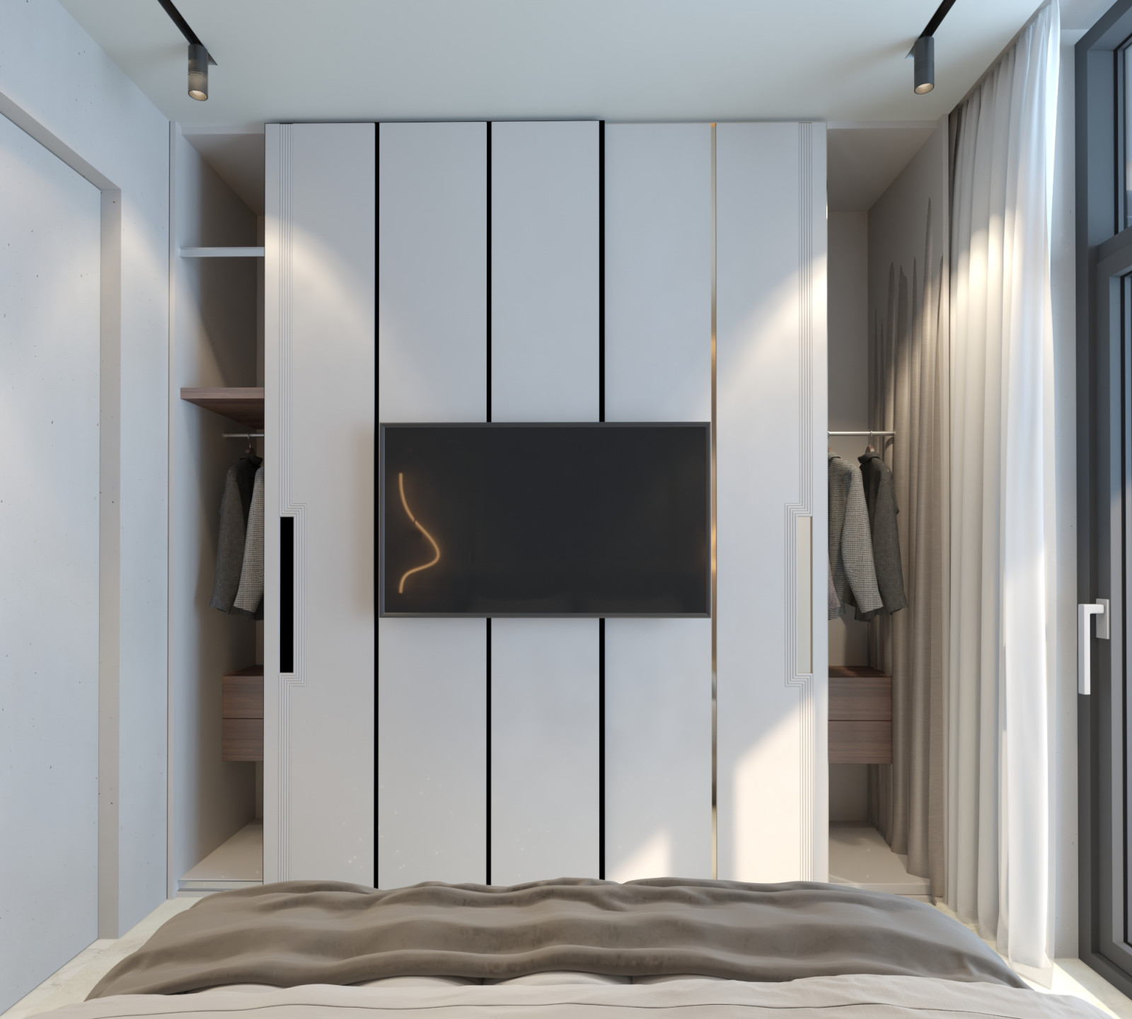 Гостевая спальня в проекте загородного дома Mountain House