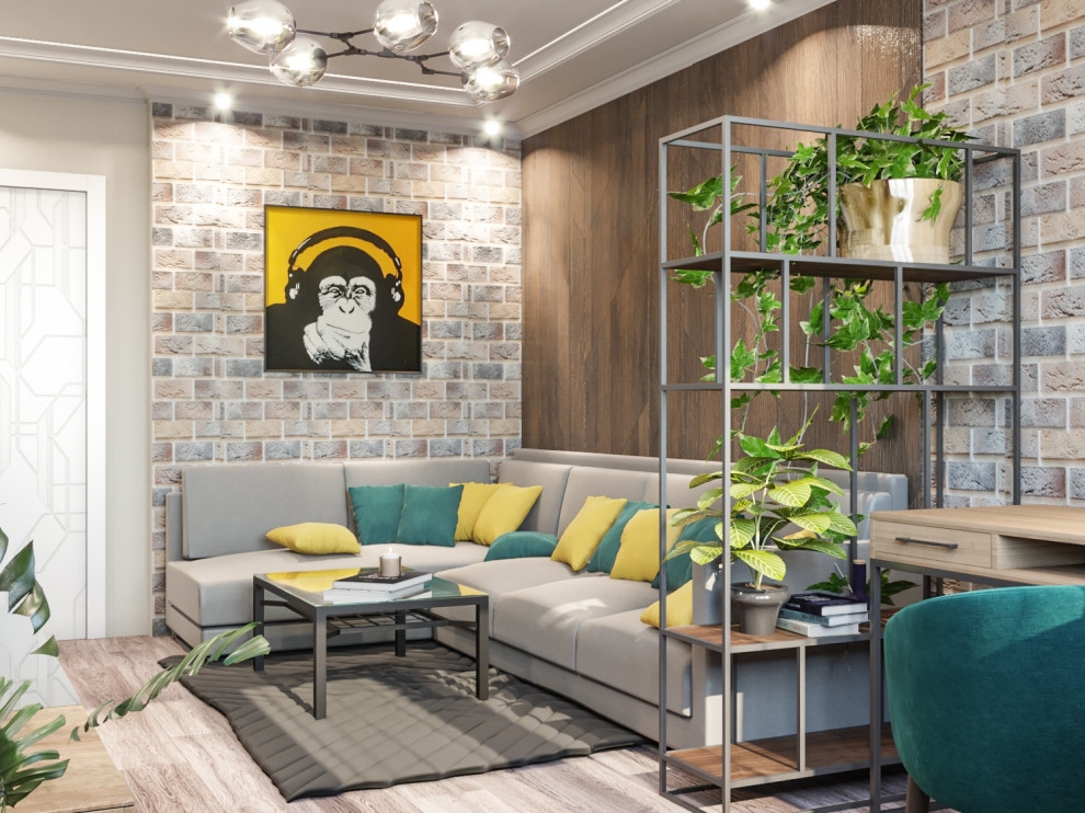 Обложка проекта: Гостинная лофт