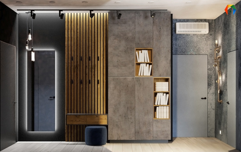 Волоколамское шоссе. Дизайн квартиры с объединенными кухней и гостиной