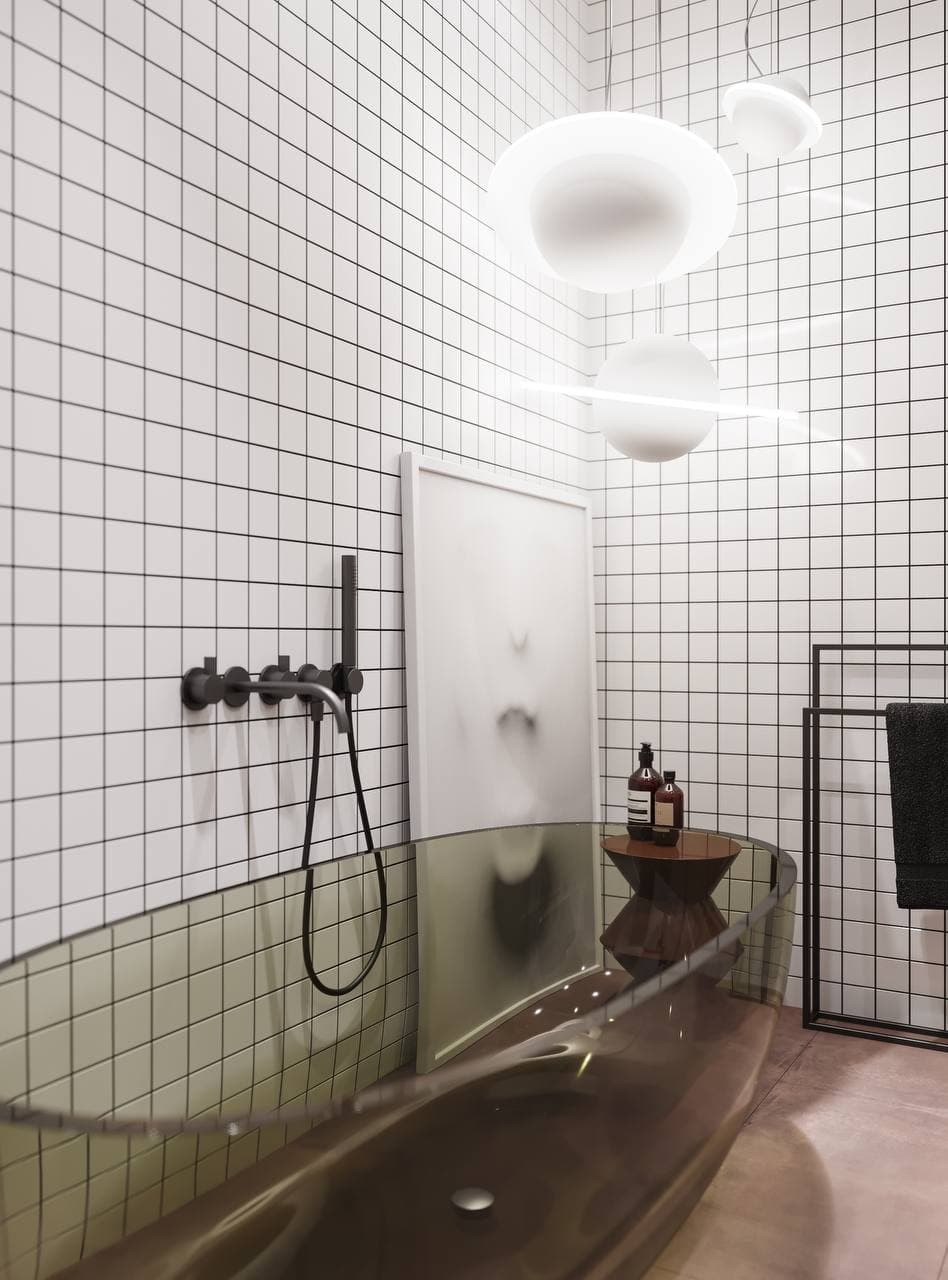 Обложка проекта: Ванная комната проекта Pebble 9.8м2