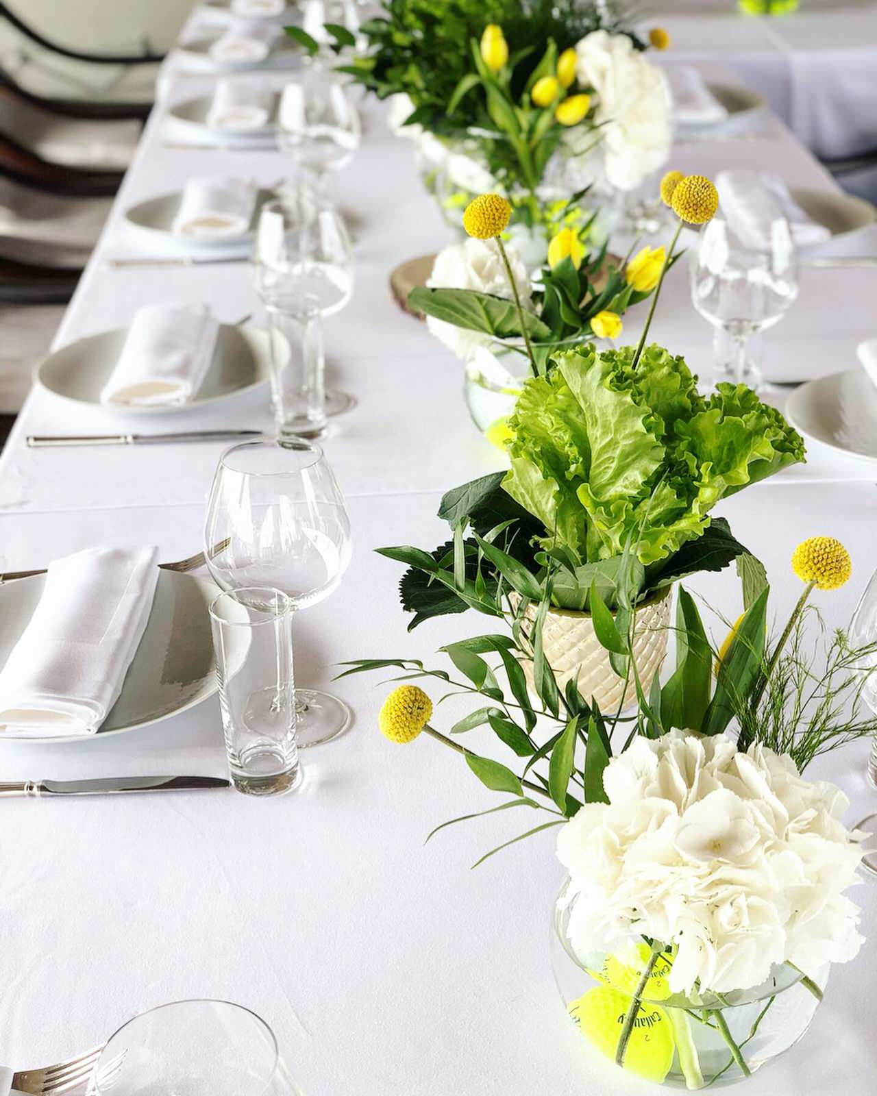 Сервировка стола в стиле "Голф"