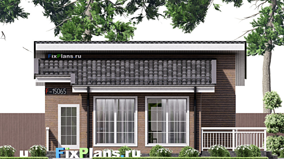 Проект одноэтажного дома 11х10м S92м2 F-15065