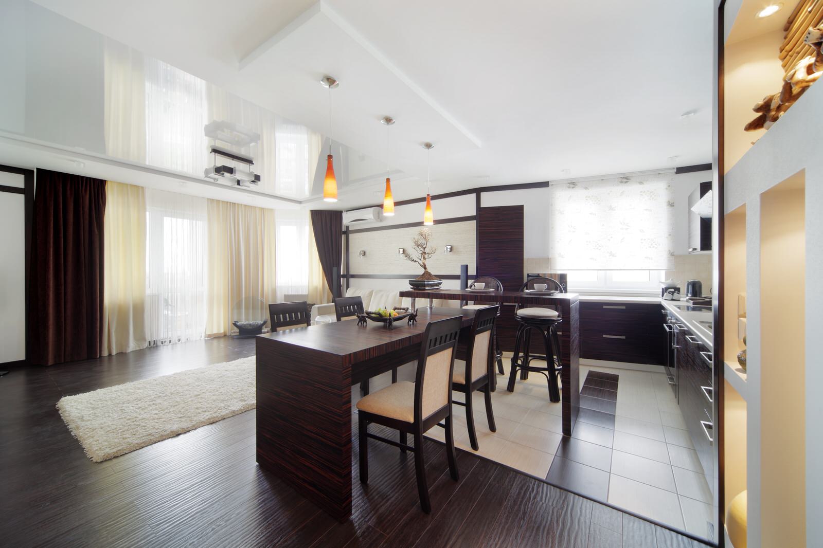 Интерьер 3-хкомнатной квартиры-студии