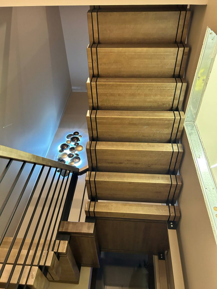 Лестница на 4х косоурах