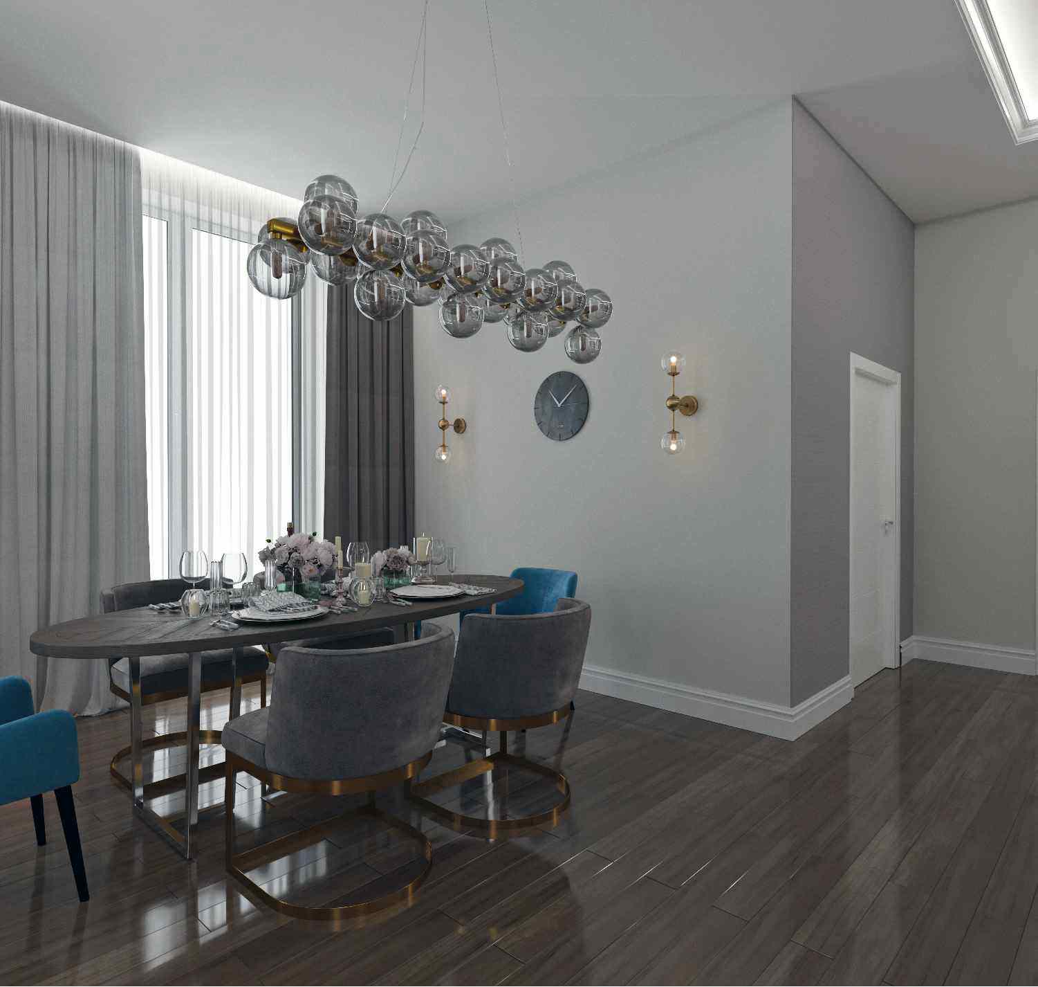 Дизайн-проект 2-комнатной квартиры м. Улица 1905 года