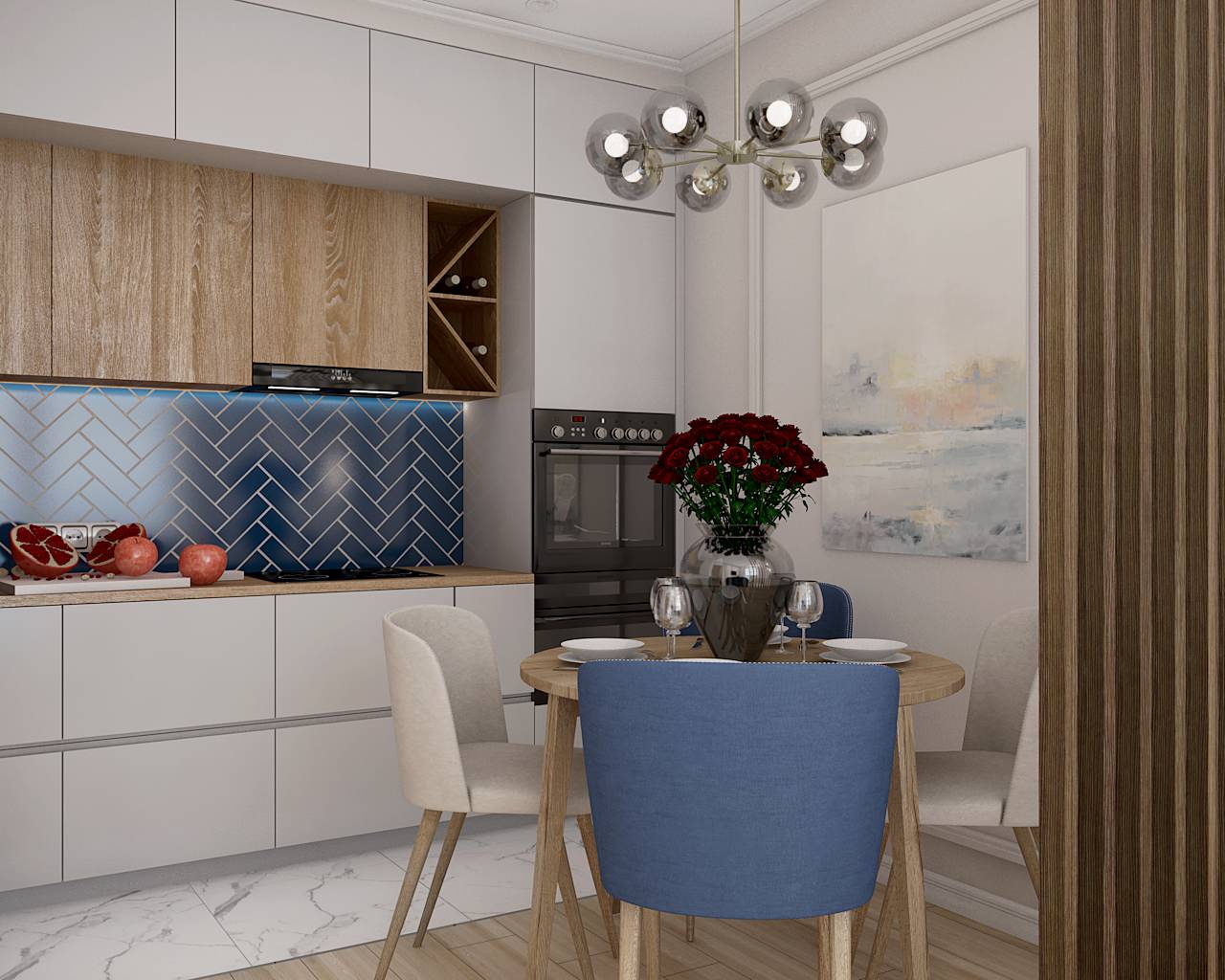 Проект в ЖК Green Park, Москва. Современная классика.