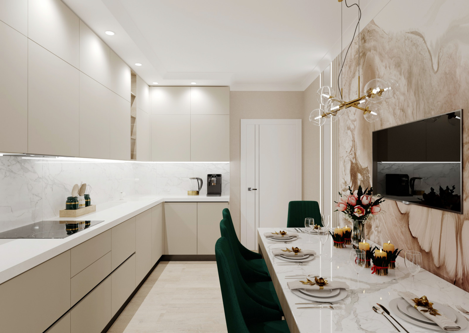 Трехкомнатная квартира для семьи