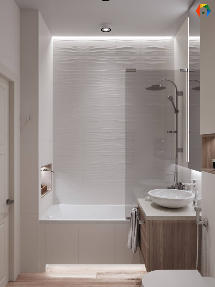 Серебрякова. Дизайн-проект трешки с кухней-гостиной