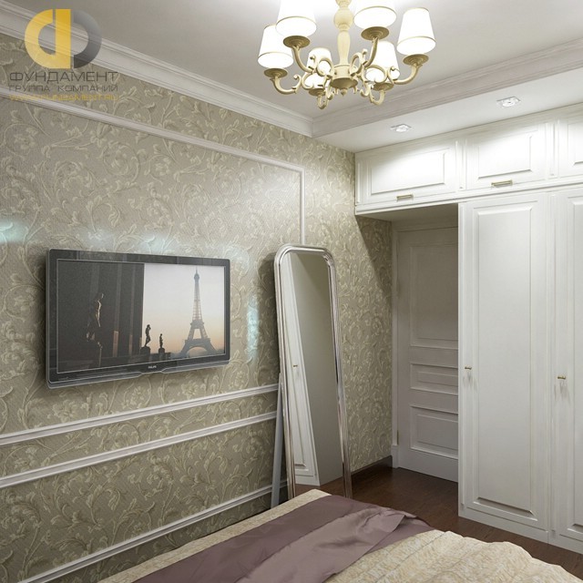 Современная классика в дизайне квартиры 63 кв. м