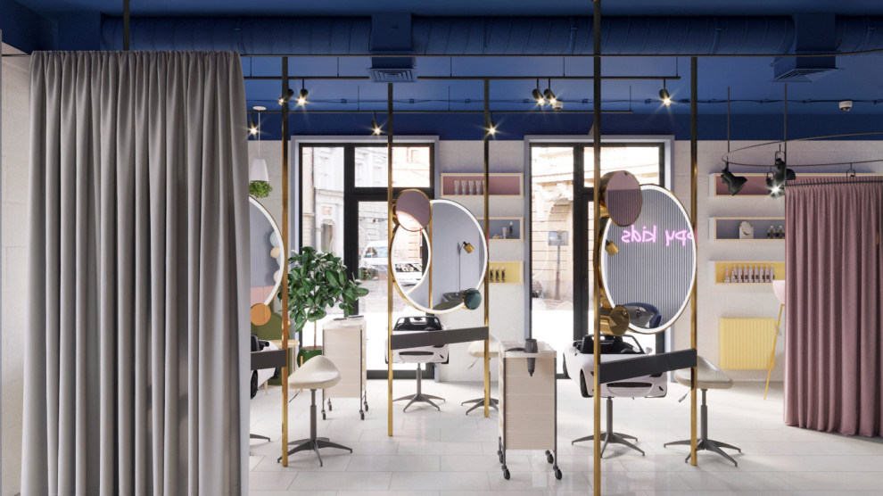 Дизайн-проект детского салона красоты, 63 кв.м