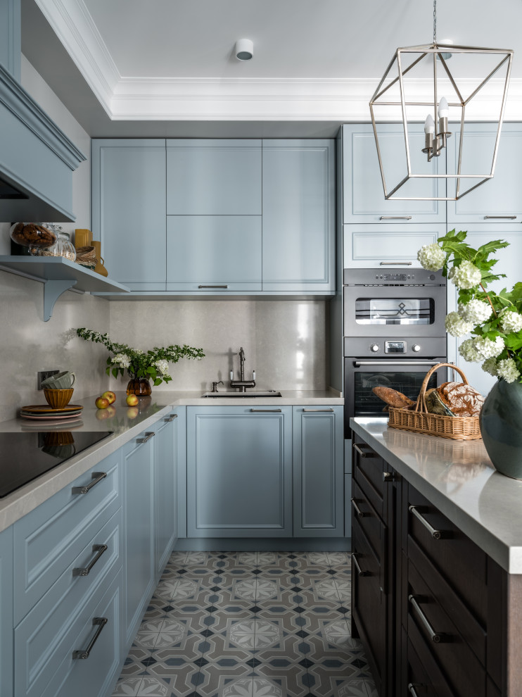 Houzz тур: Одна квартира из двух — интерьер в тёплых серых тонах