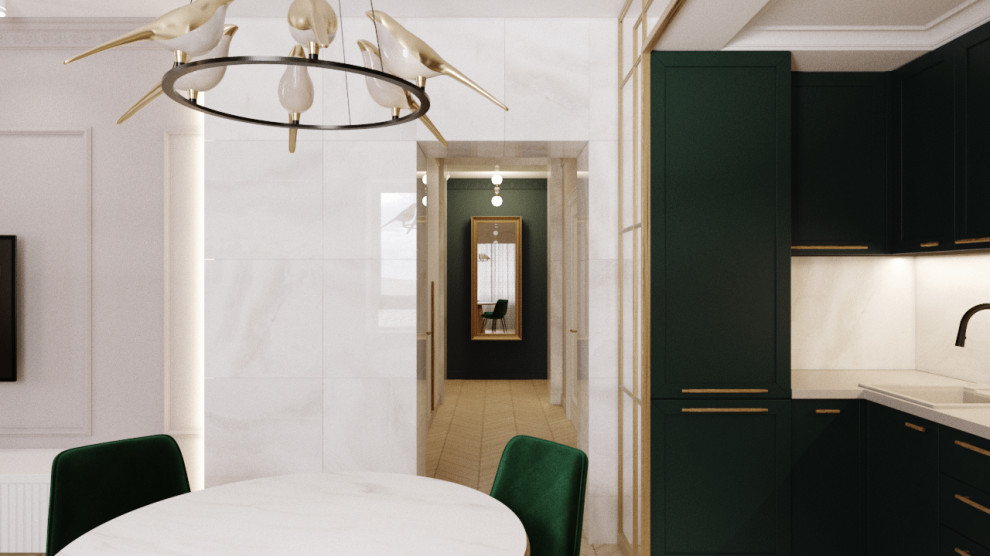 Обложка проекта: Звонкий интерьер для яркой хозяйки. Квартира в Новосибирске