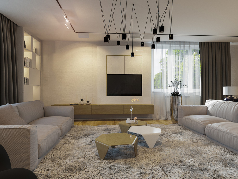 Интерьер гостиной на ул. Римской в г. Хабаровске