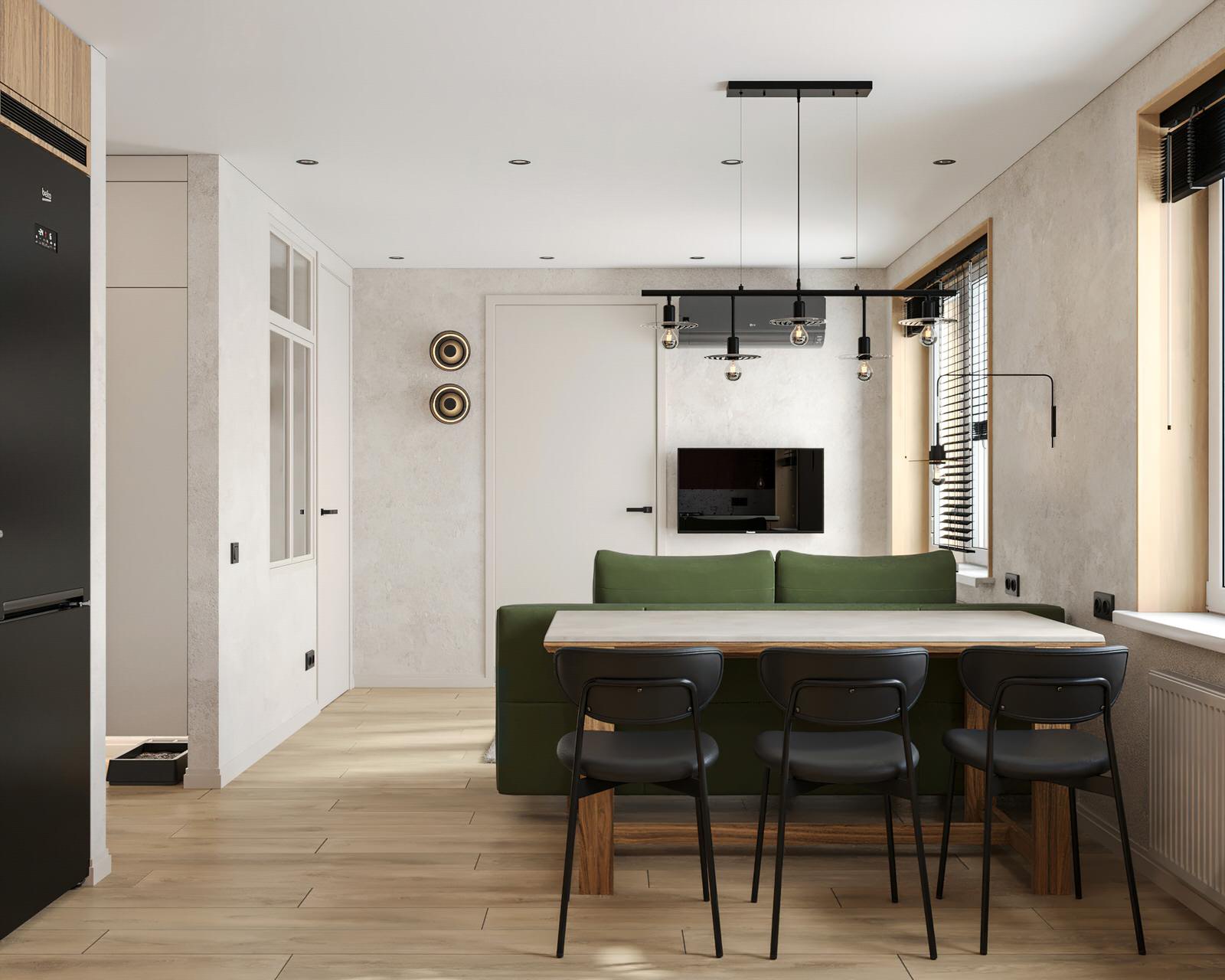 13. Student house. Кухня-гостиная