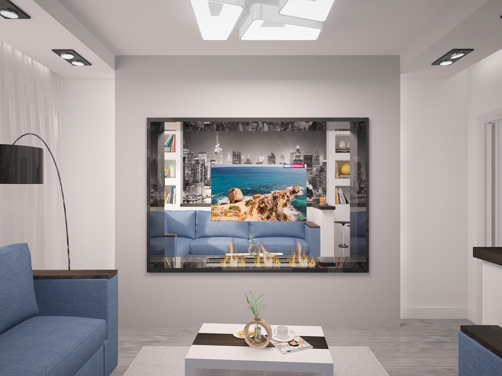 "ЖЕЛАННЫЕ ГОСТИ" 3D проект гостинной в 13,6 м2