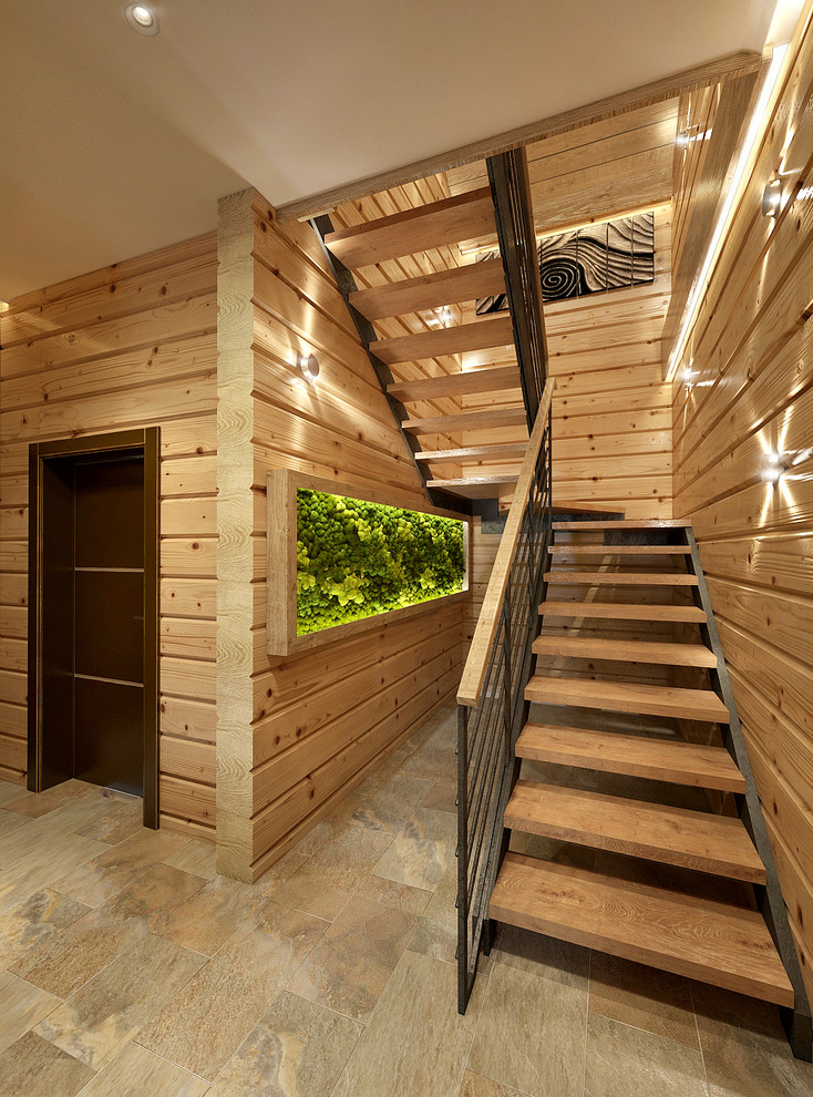 Интерьер дома из бруса